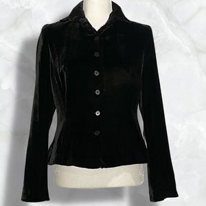 Lauren Ralph Lauren Velvet Blazer - Black / 6